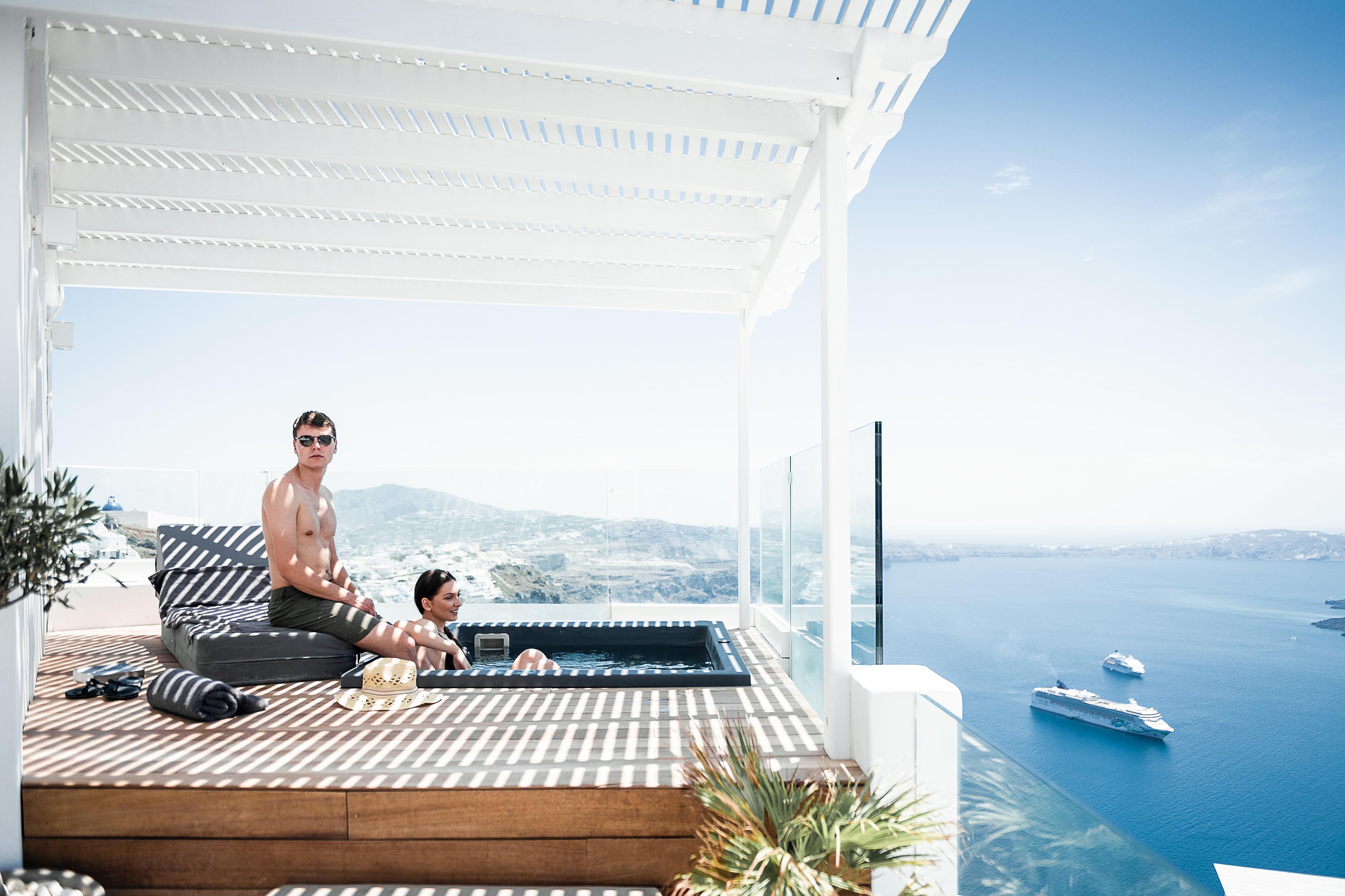 On The Rocks - Small Luxury Hotels Of The World (Adults Only) Imerovigli  Bagian luar foto
